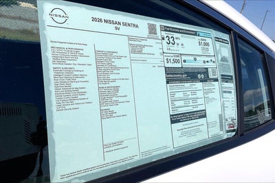 2026 Nissan Sentra SV