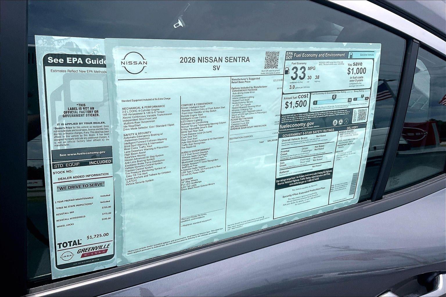 2026 Nissan Sentra SV