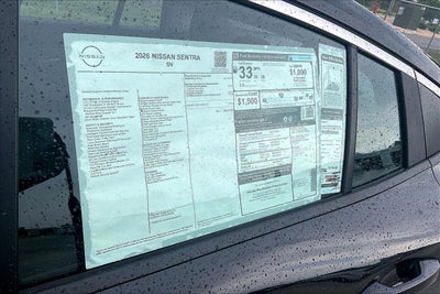 2026 Nissan Sentra SV