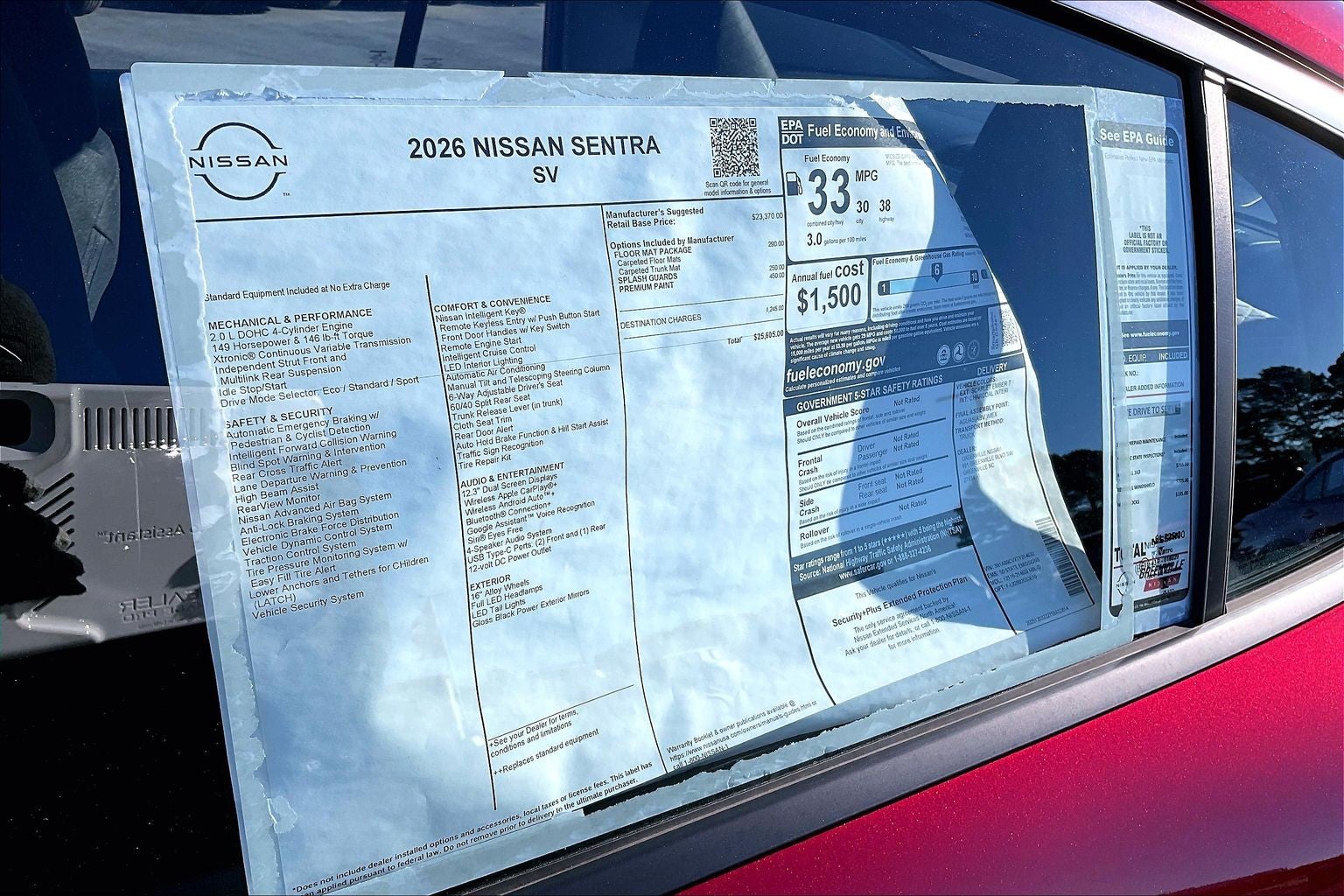 2026 Nissan Sentra SV