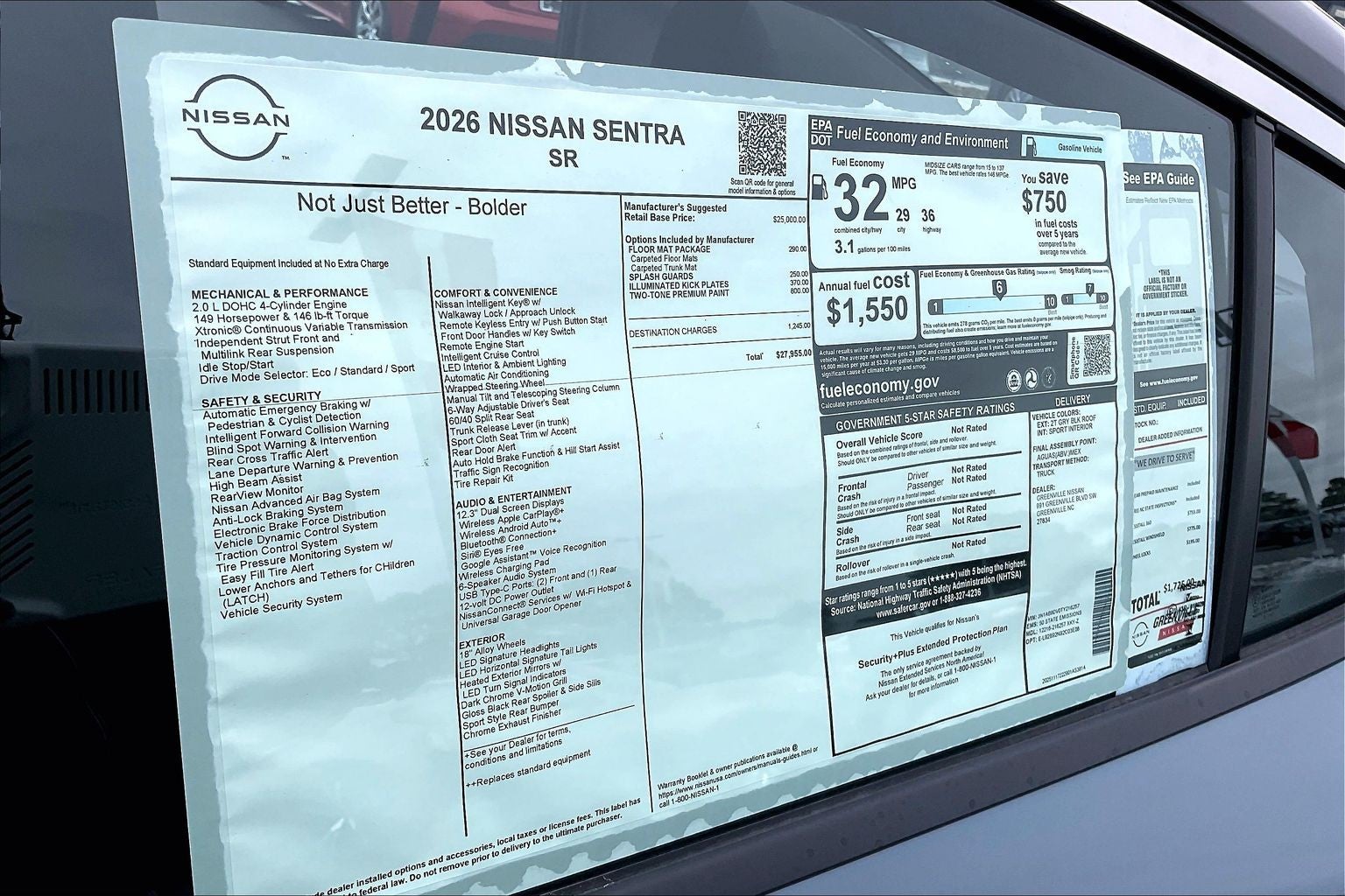 2026 Nissan Sentra SR