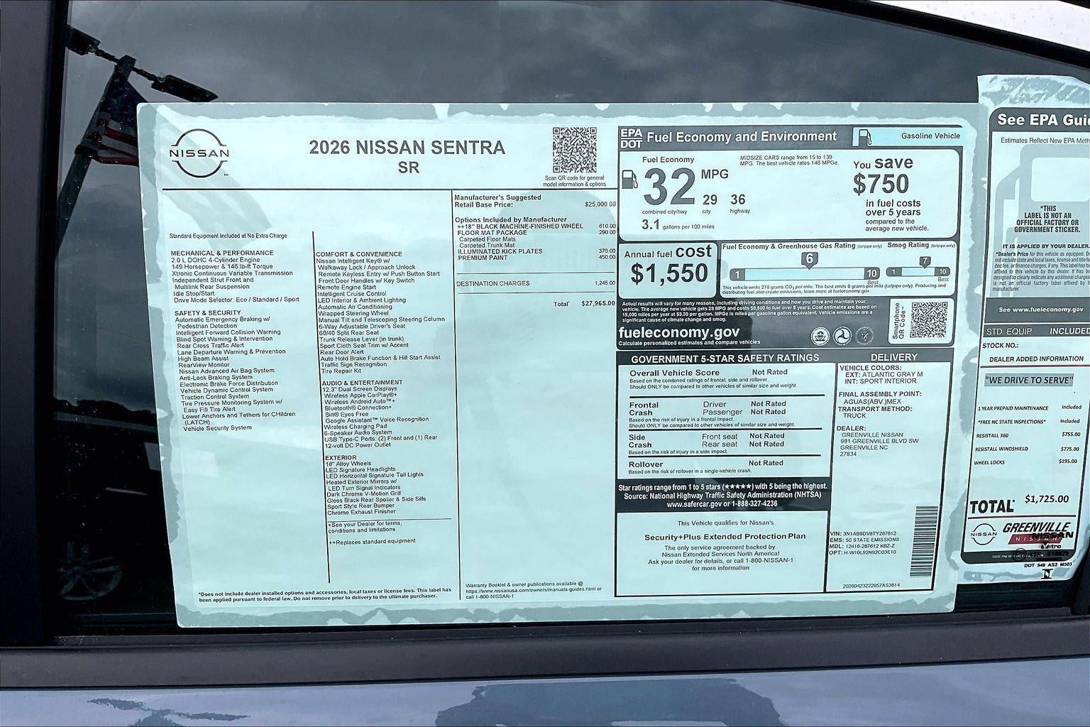 2026 Nissan Sentra SR