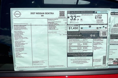 2027 Nissan Sentra SR
