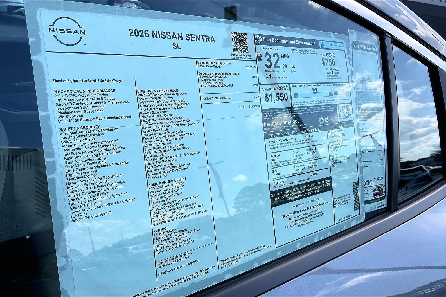 2026 Nissan Sentra SL