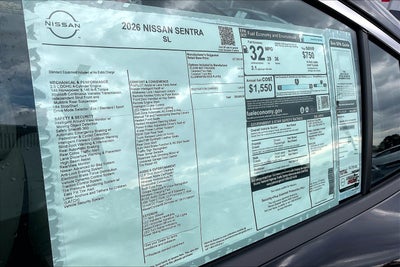 2026 Nissan Sentra SL