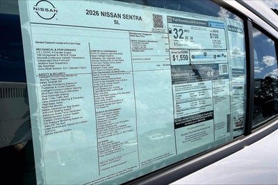 2026 Nissan Sentra SL