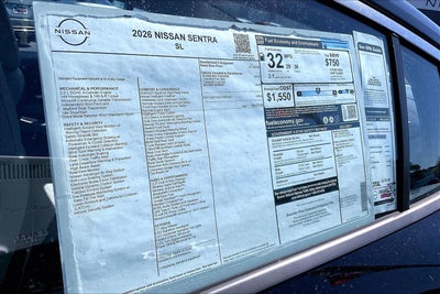 2026 Nissan Sentra SL