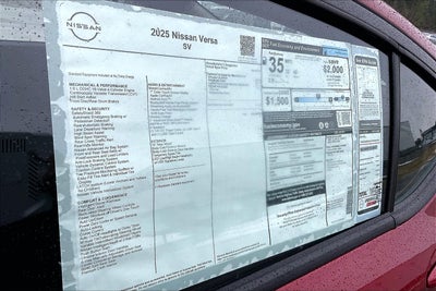 2025 Nissan Versa SV