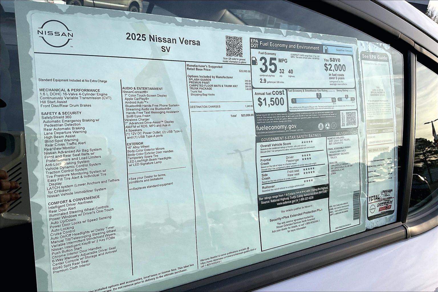 2025 Nissan Versa SV