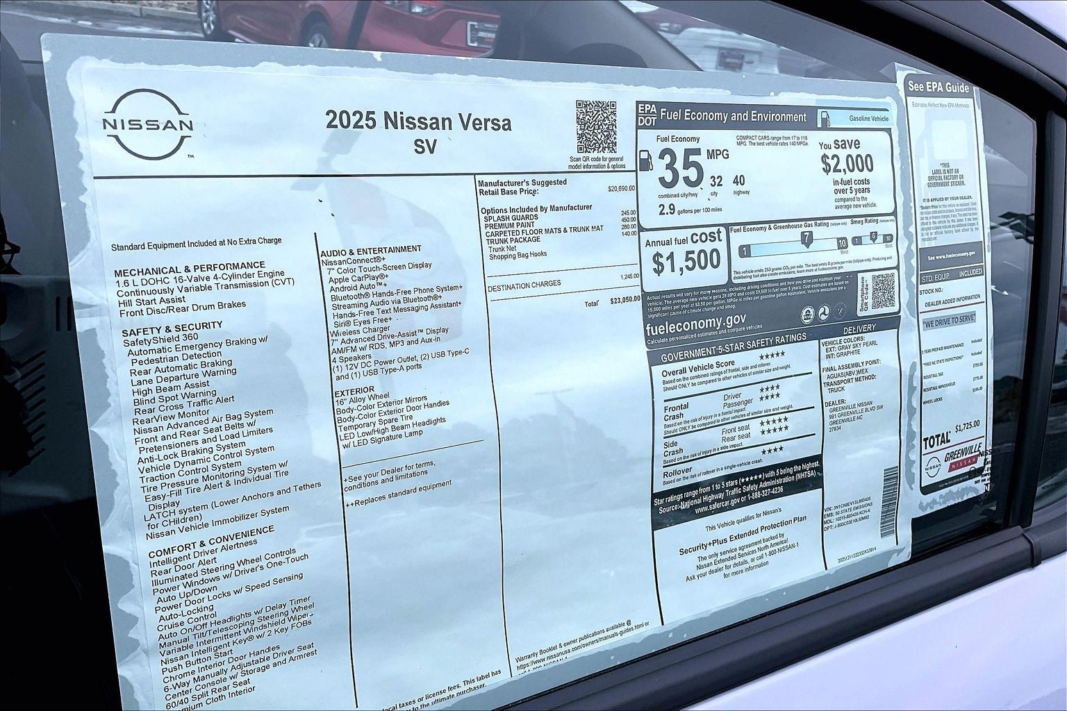 2025 Nissan Versa SV