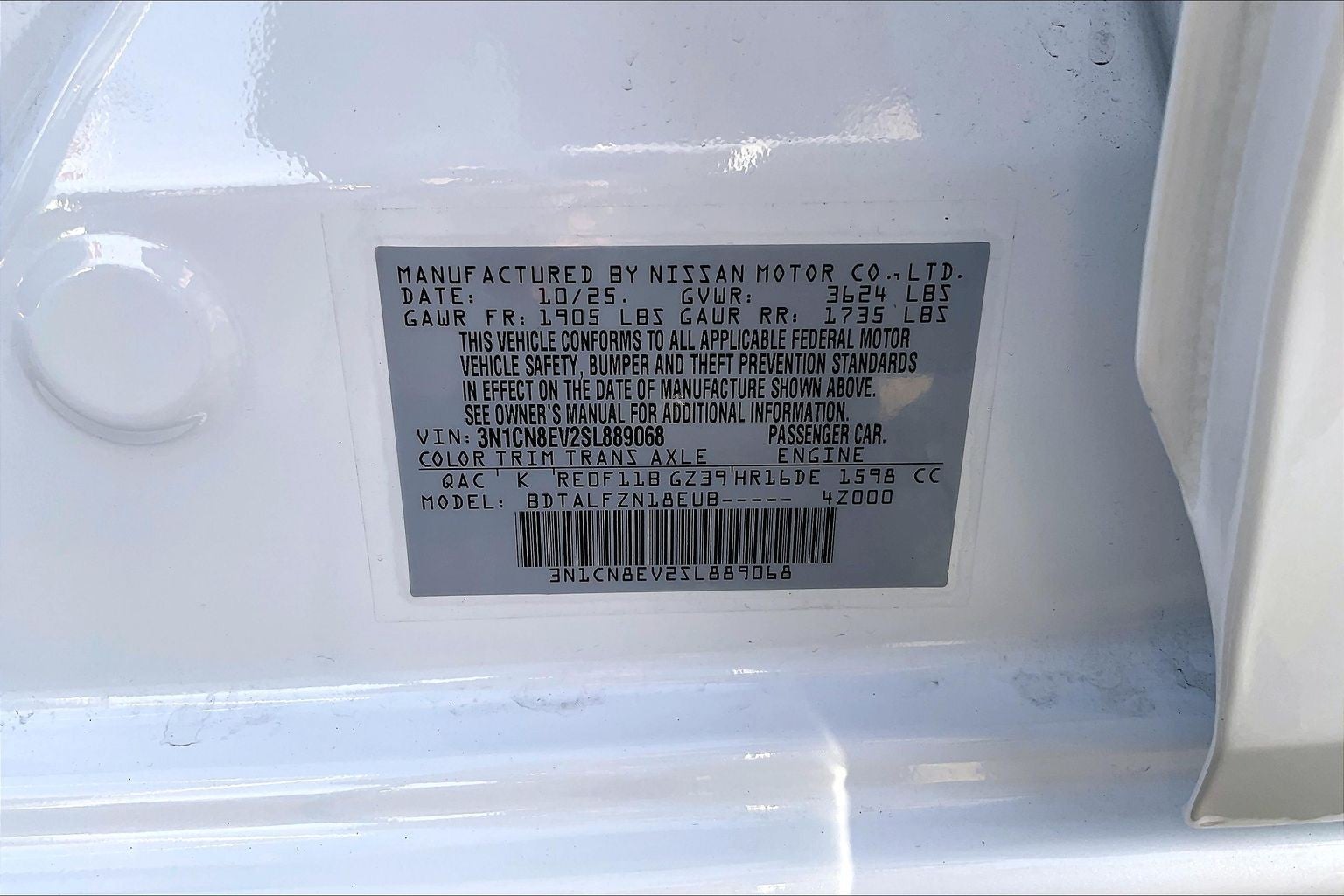 2025 Nissan Versa SV