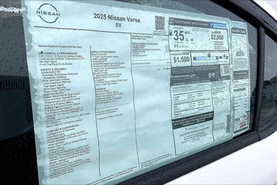 2025 Nissan Versa SV