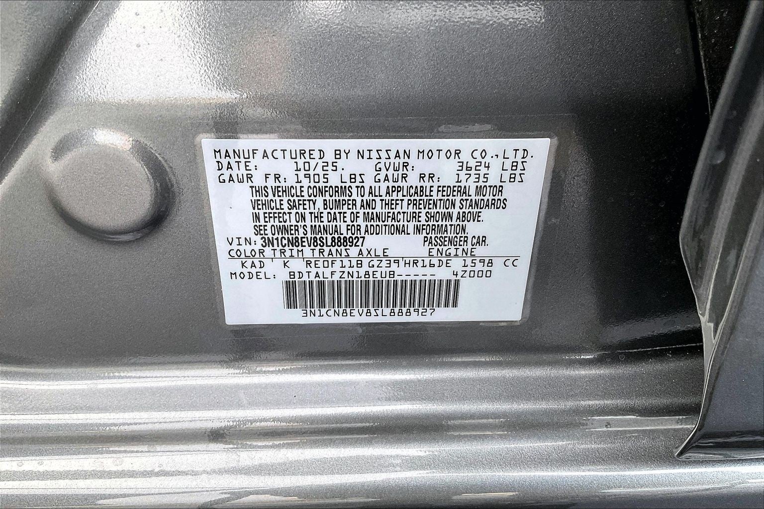 2025 Nissan Versa SV