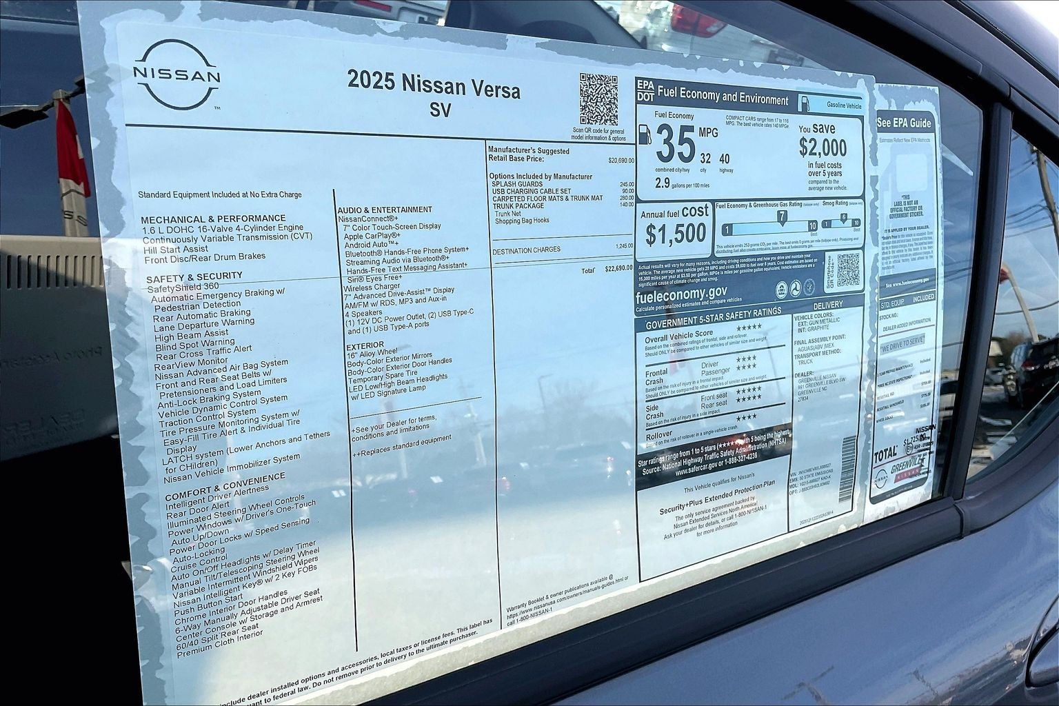 2025 Nissan Versa SV