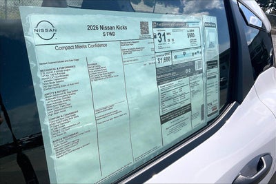 2026 Nissan Kicks S