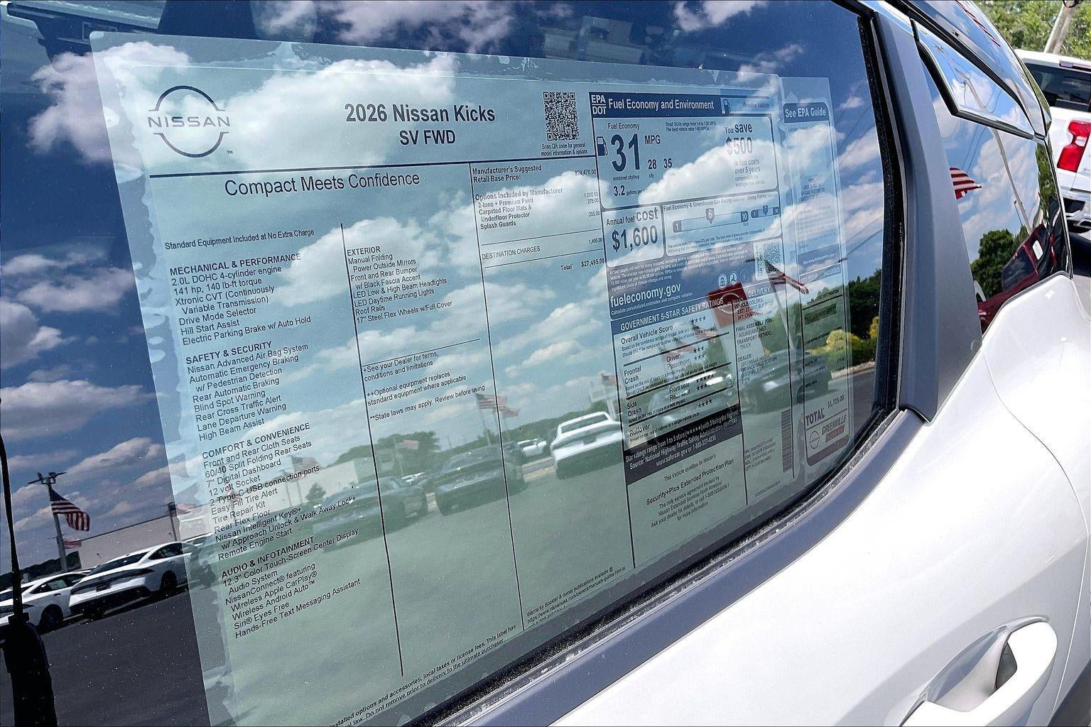 2026 Nissan Kicks SV