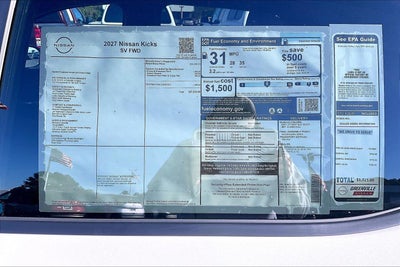 2027 Nissan Kicks SV