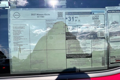 2027 Nissan Kicks SV