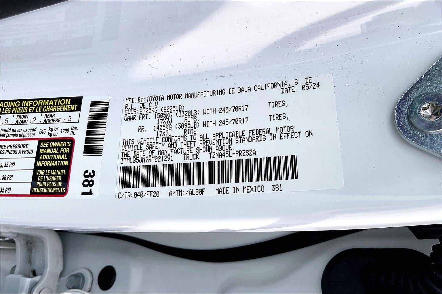2024 Toyota Tacoma SR5