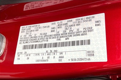 2021 Lincoln Corsair Standard