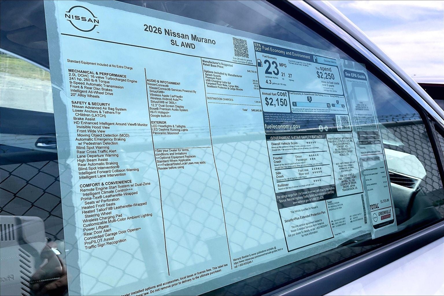 2026 Nissan Murano SL
