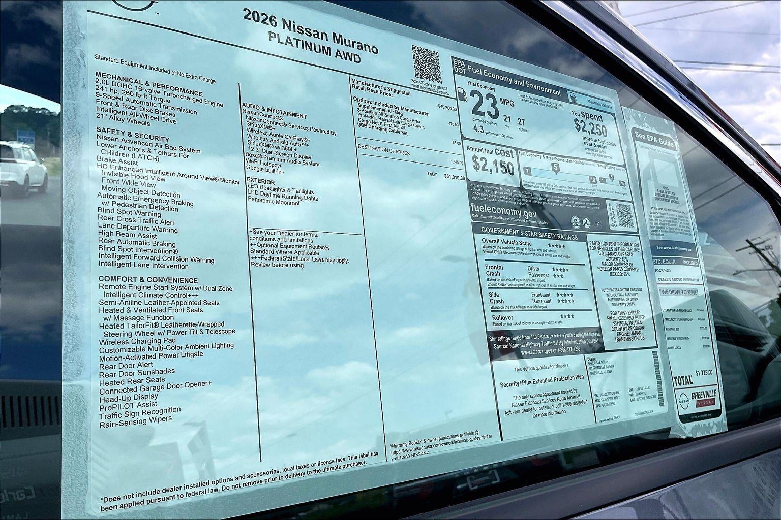 2026 Nissan Murano Platinum