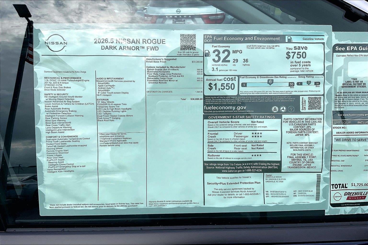 2026 Nissan Rogue Dark Armor