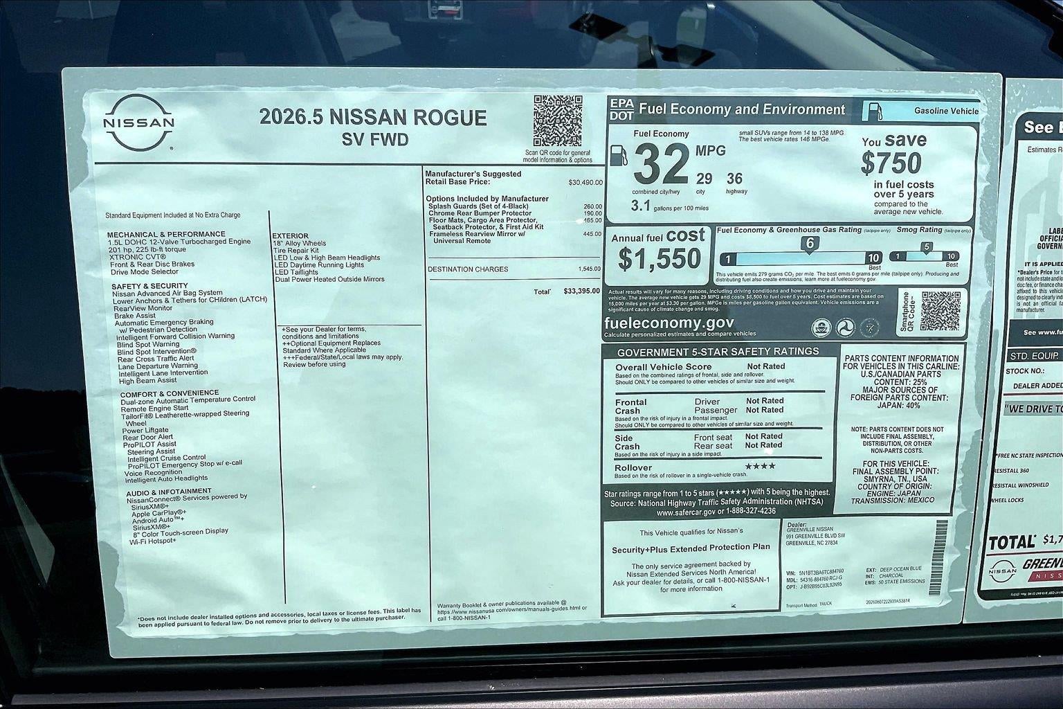 2026 Nissan Rogue SV