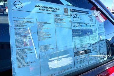 2026 Nissan Rogue Dark Armor