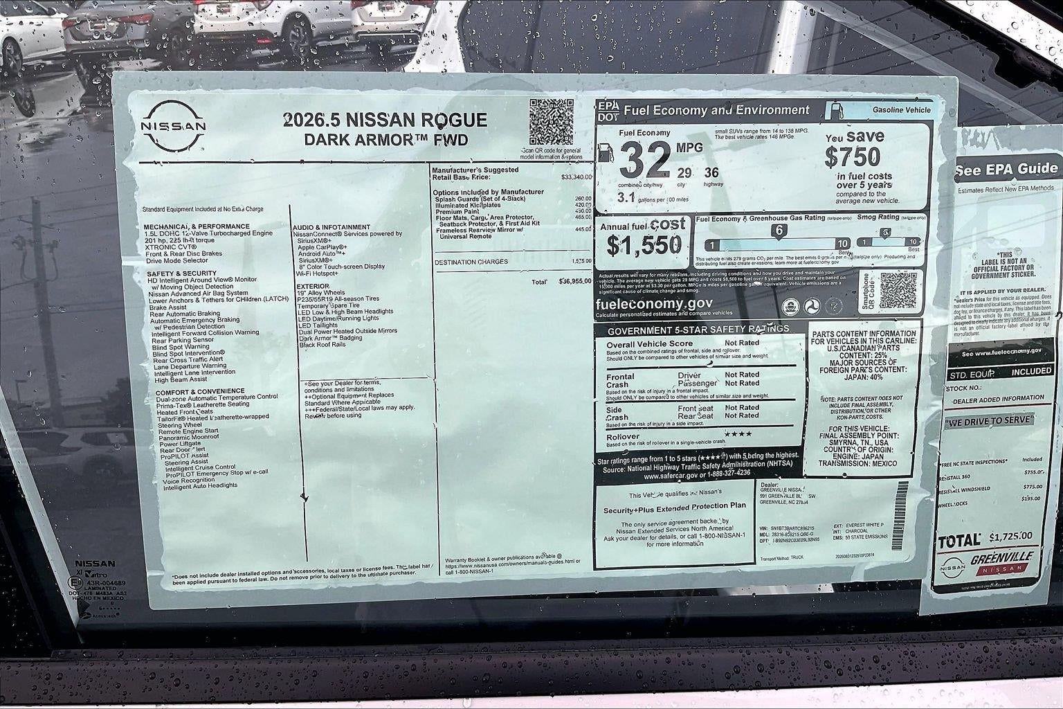2026 Nissan Rogue Dark Armor