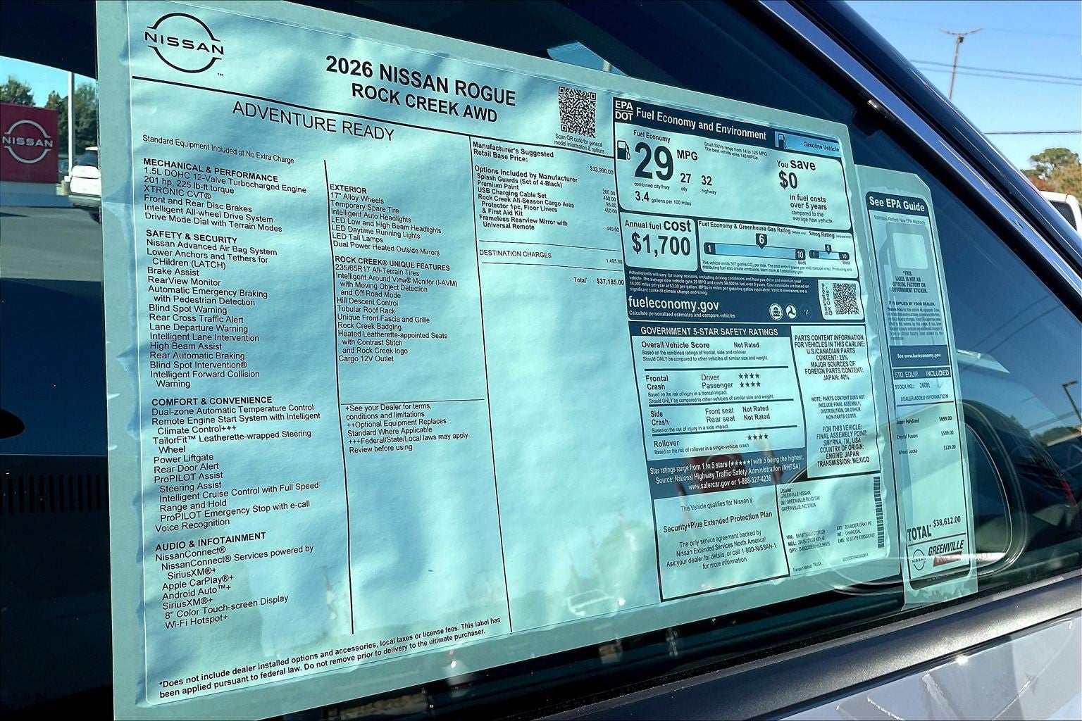 2026 Nissan Rogue Rock Creek