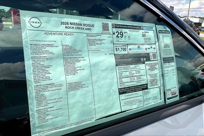 2026 Nissan Rogue Rock Creek