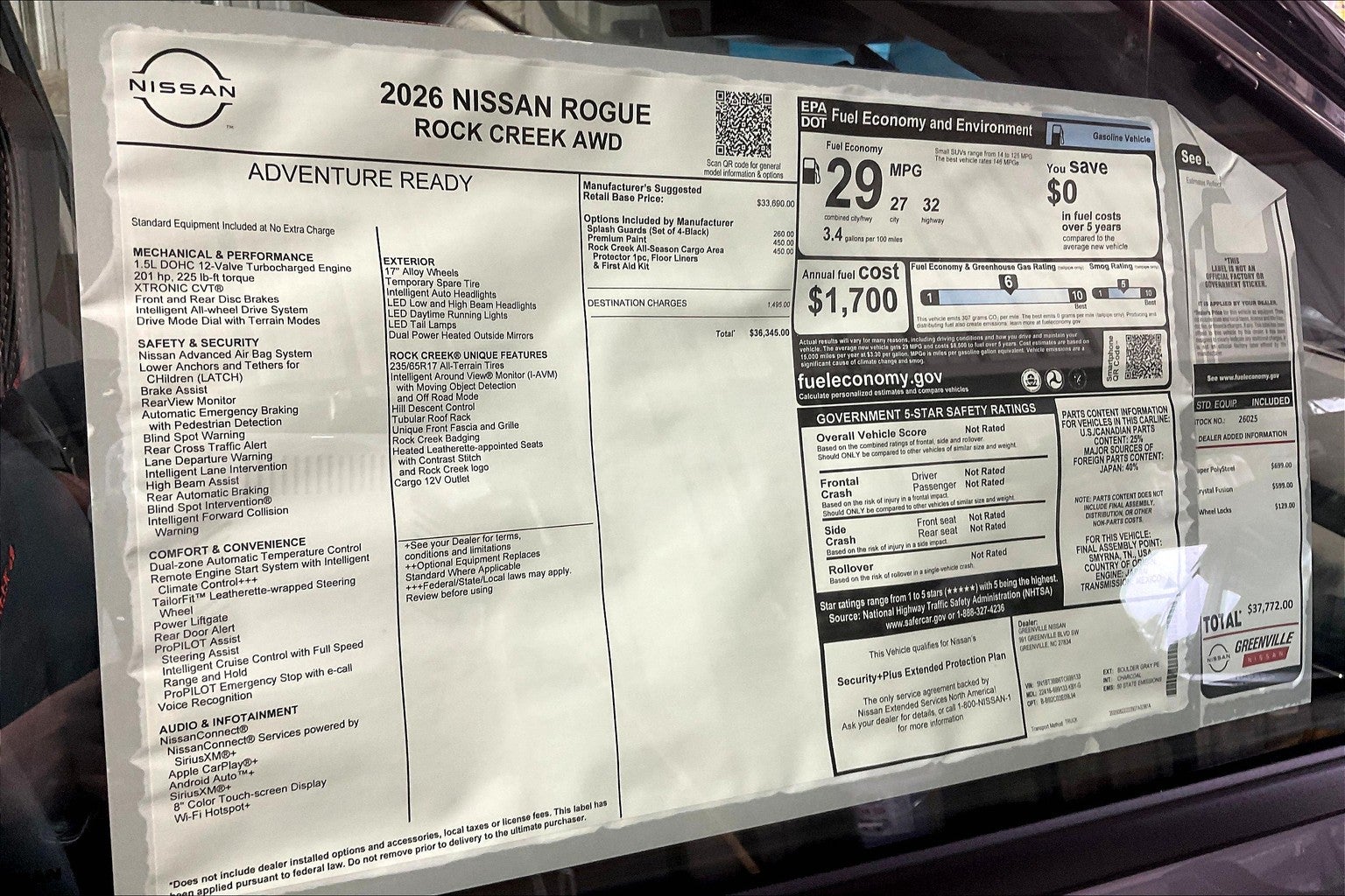 2026 Nissan Rogue Rock Creek