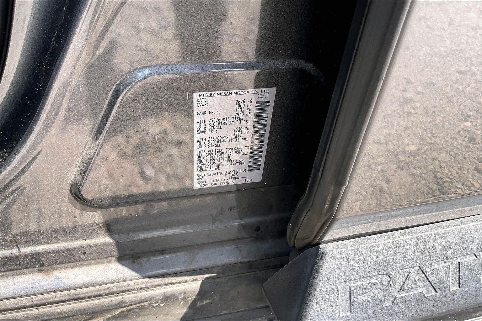 2022 Nissan Pathfinder SV