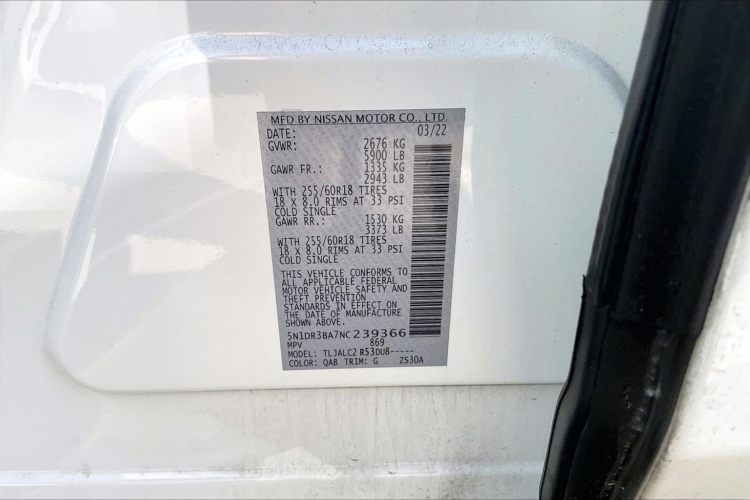 2022 Nissan Pathfinder SV