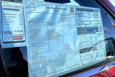 2026 Nissan Pathfinder SV