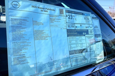 2026 Nissan Pathfinder SV