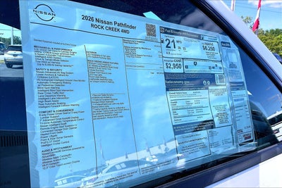 2026 Nissan Pathfinder Rock Creek