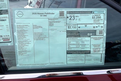 2026 Nissan Pathfinder SV