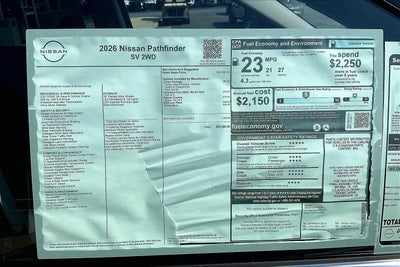 2026 Nissan Pathfinder SV