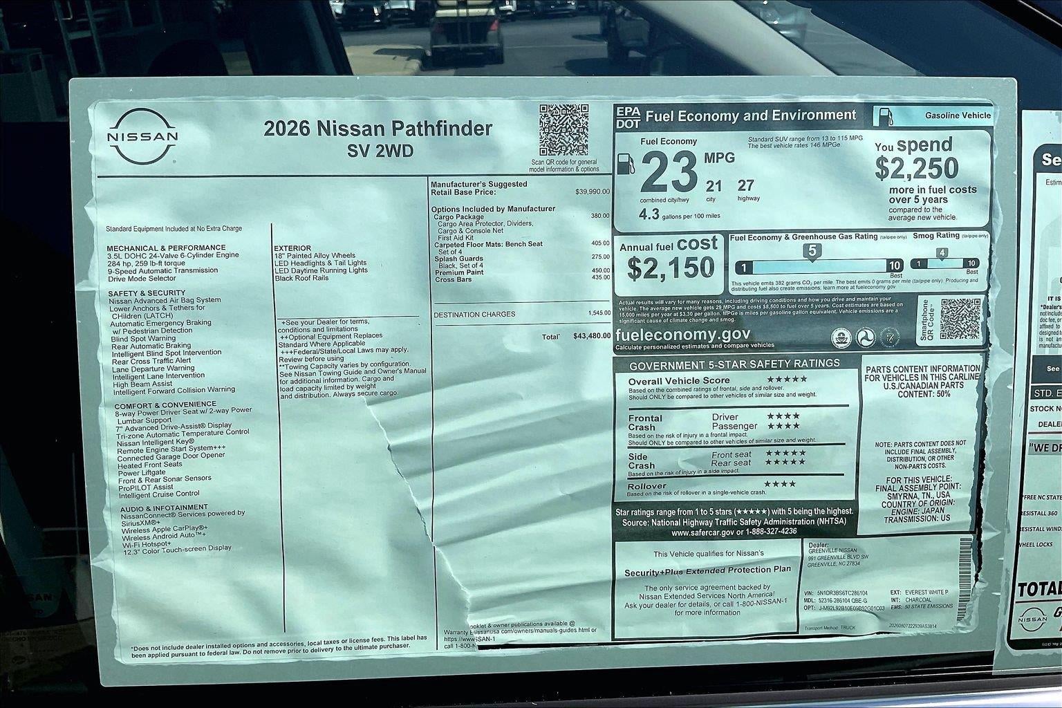 2026 Nissan Pathfinder SV