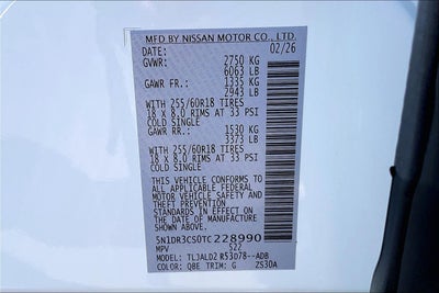 2026 Nissan Pathfinder SL