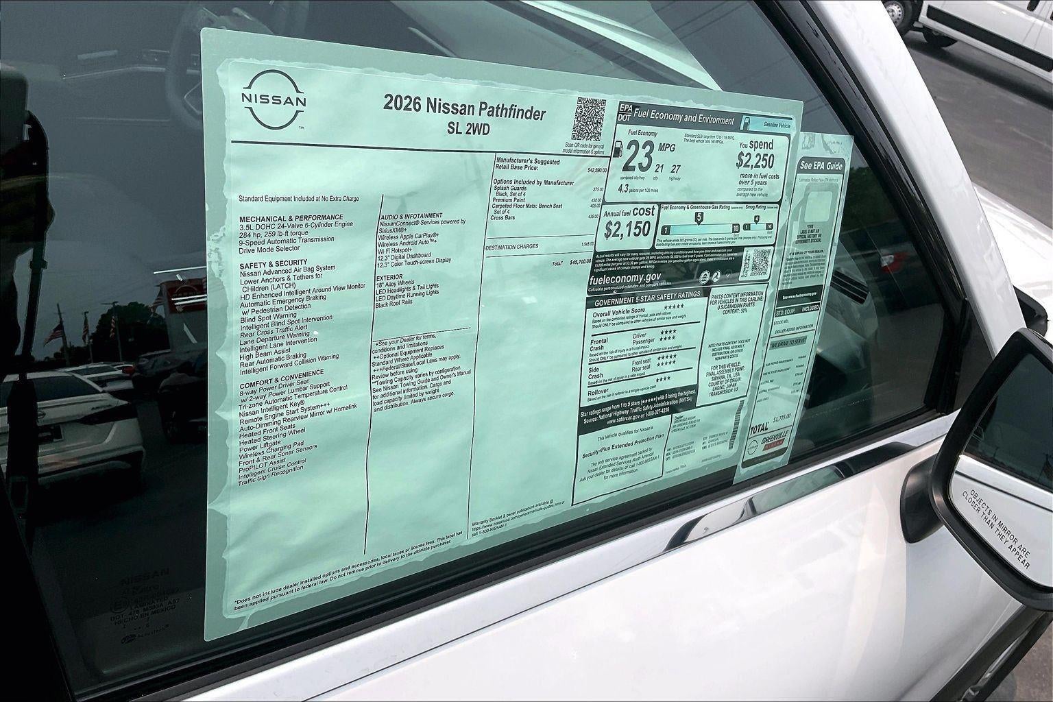 2026 Nissan Pathfinder SL
