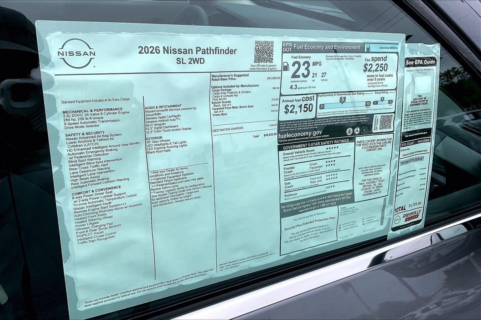 2026 Nissan Pathfinder SL