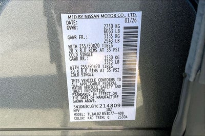 2026 Nissan Pathfinder SL