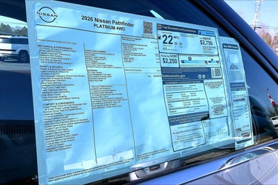 2026 Nissan PATHFINDER Platinum
