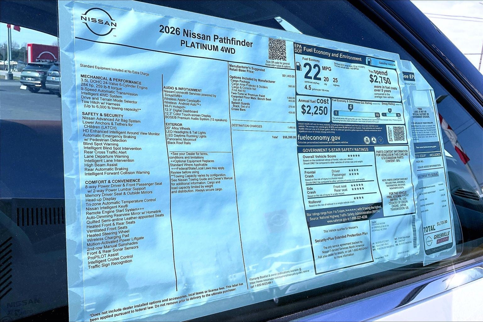 2026 Nissan Pathfinder Platinum