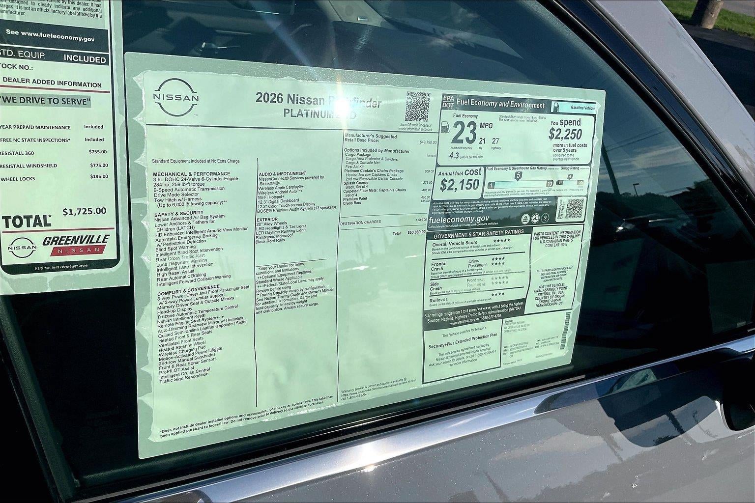 2026 Nissan Pathfinder Platinum