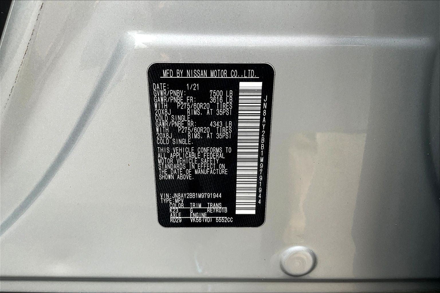 2021 Nissan Armada SL