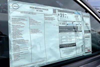 2026 Nissan Rogue SV